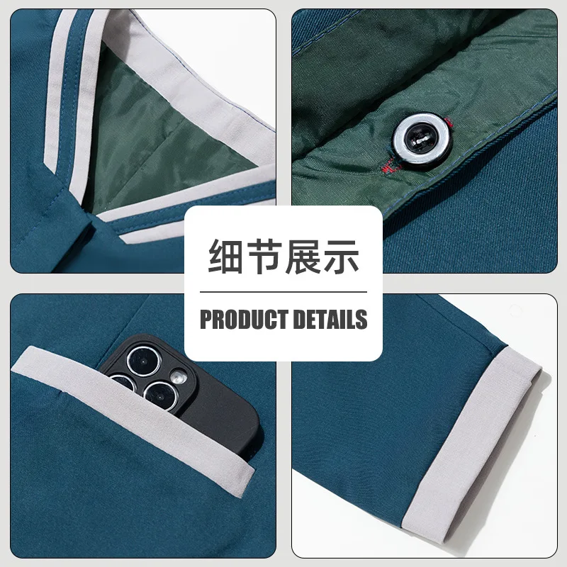 

Cleaning Uniform Long Sleeve Autumn Winter Unisex Hotel Guest Room Cleaner Workwear Property Housekeeping Cleaning Work Clothes