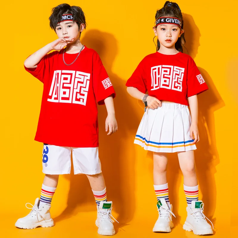 

Children's cheerleading performance clothes, 61 boys' and girls' hip-hop fashion clothes, primary school students' Summer Games