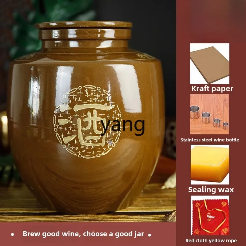 CX ceramic pottery wine tank household high-grade sealed thickened fermentation cellar wine jar