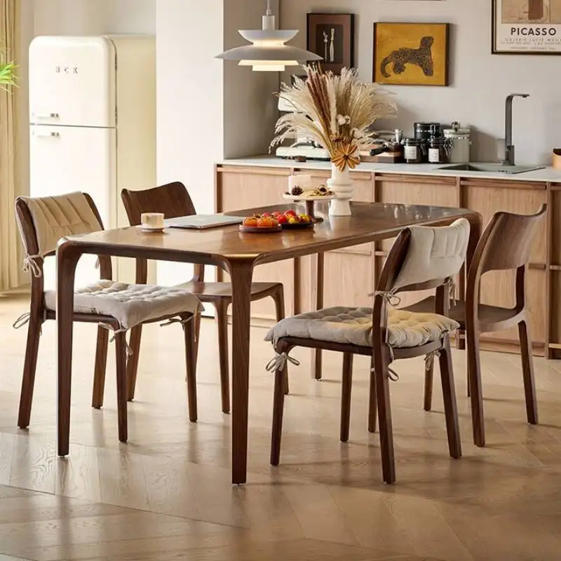 

Classic Nordic Style Dining Chair Retro Brown Cheap WoodenDining Chair Modern Nordic Sillas Para Comedor Home Furniture