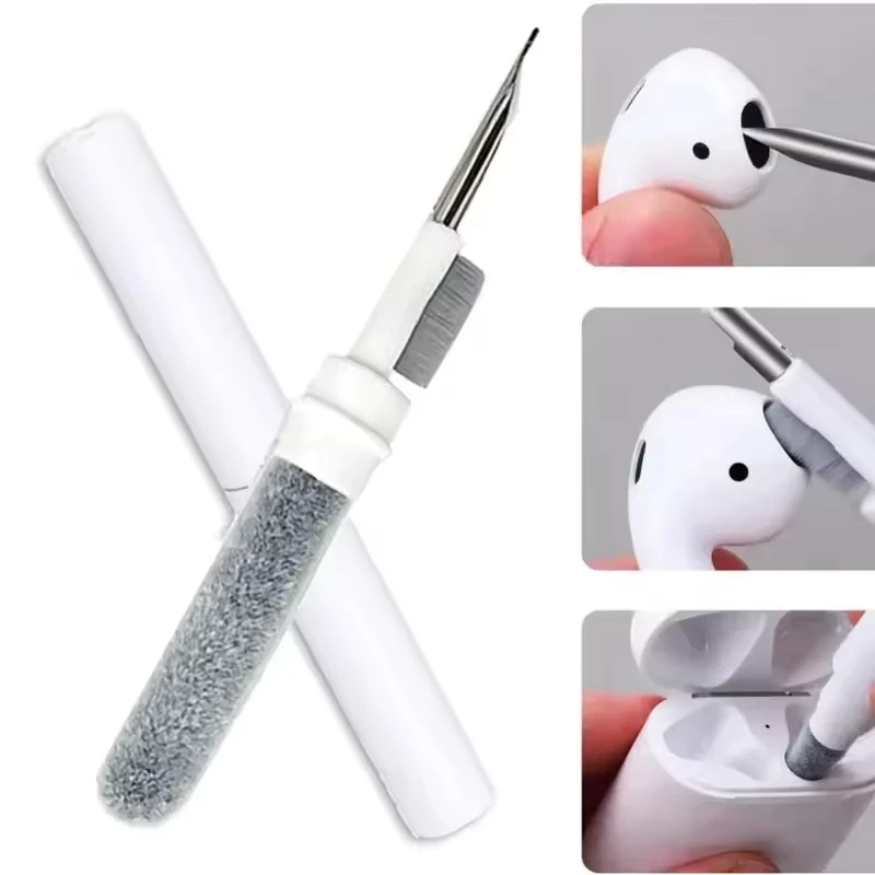 3 in 1 Cleaner Kit for Airpods Pro 1 2 3 Earbuds Cleaning Pen Brush Earphones Case Headset Keyboard Phone Clean Tools