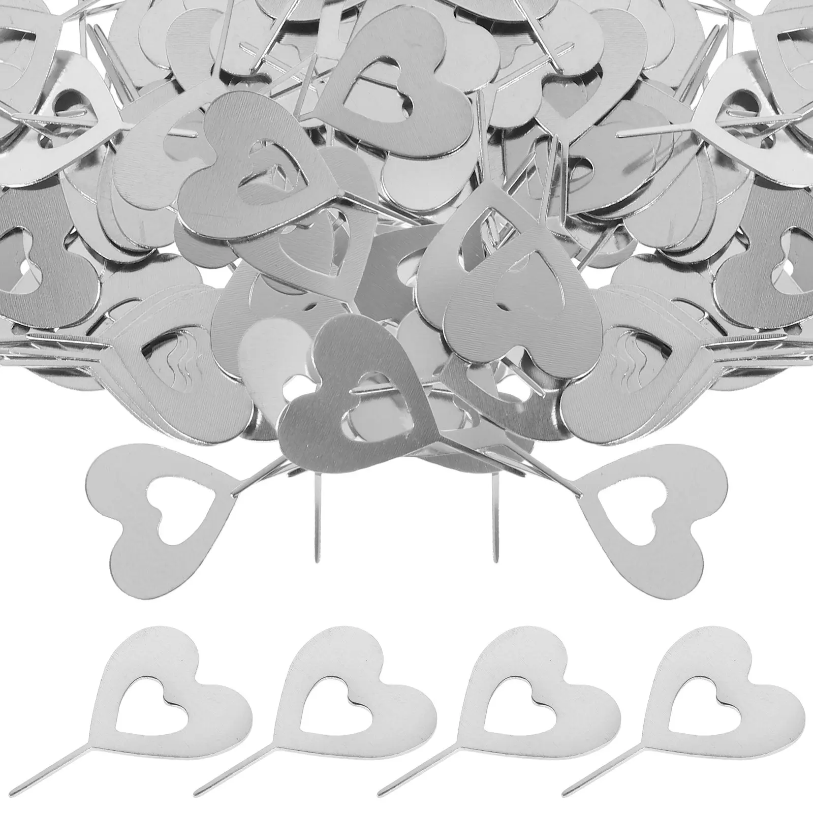 100Pcs Sim Tool Heart Shape Universal Phone Sim Tray Remover Picker Key Phone Card Picker Removal Needles