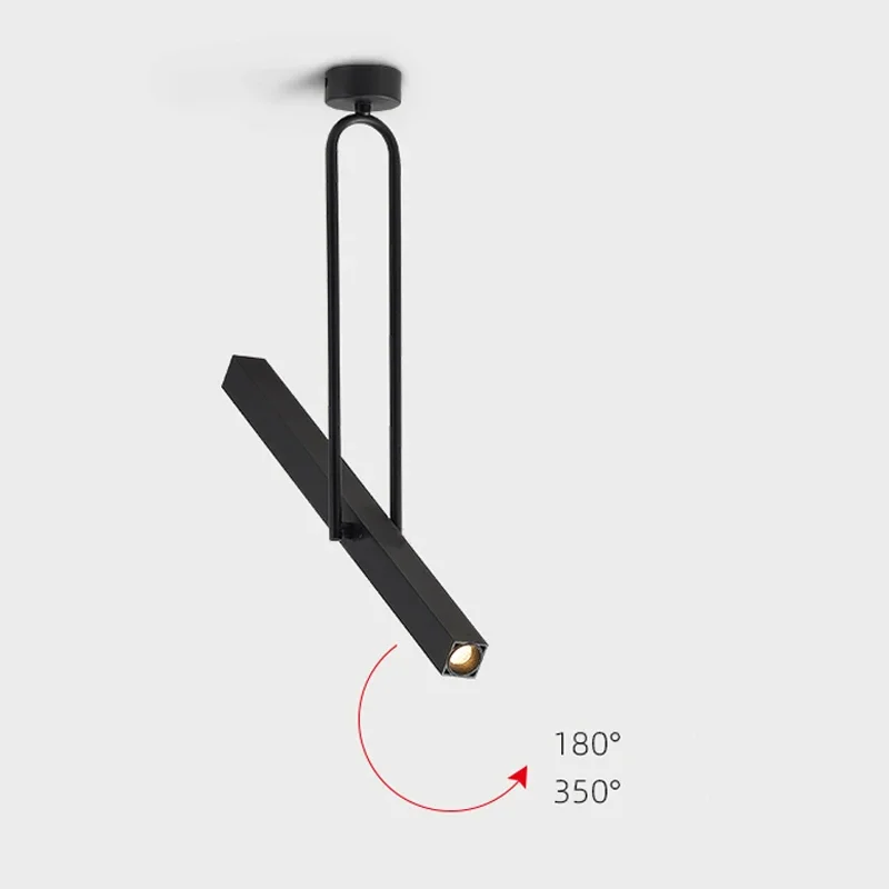 Adjustable Surface Mounted Spotlights 95 Degree Pole Angle High Color Rendering for Restaurant Bar Counter Shop Lighting