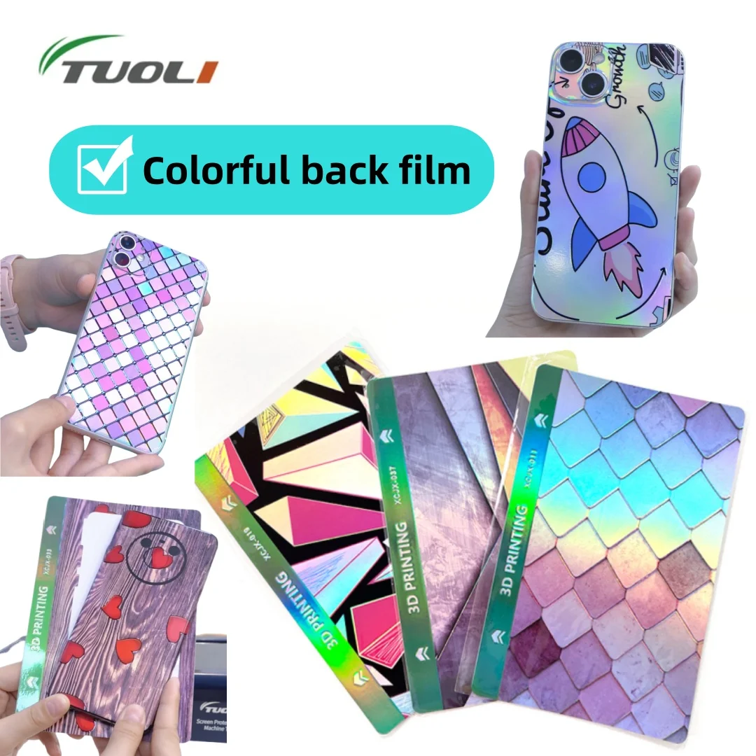 

TUOLI 3D Colorful Back Cover Sticker Protector Movies Skin Membrane Hydrogel Film For Sunshine Rockspace Cutting Plotter Machine