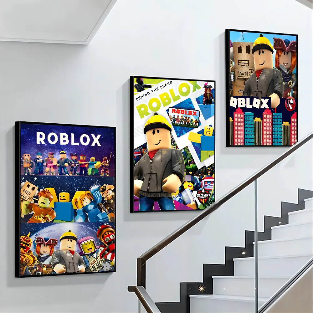 Game Anime R-Roblox Poster Paper Print Home Living Room Bedroom Entrance Bar Cafe Art Painting Decoration