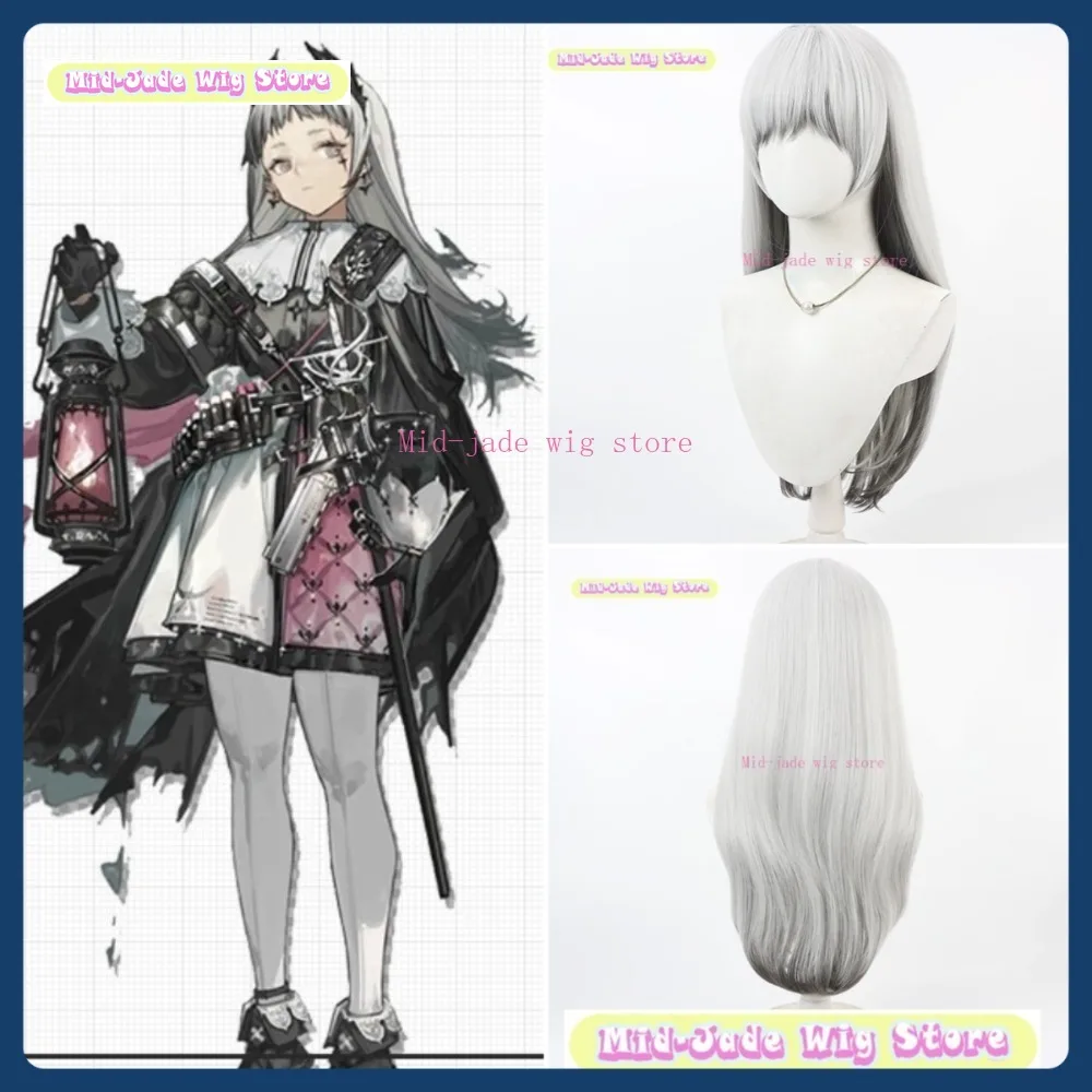 

Mid-jade Wig Store Arknights Irene Cosplay Wig Anime Game Role Playing Synthetic Hair Halloween Party