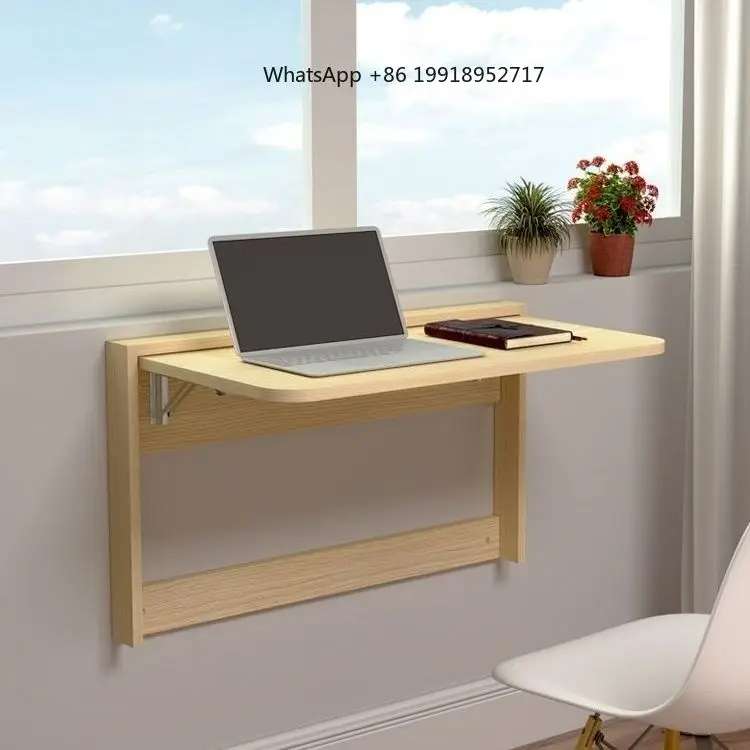 Table Wall Mounted,Multifunctional,Foldable And Invisible Design Solid Wood Computer Desk,Suitable For Small Households
