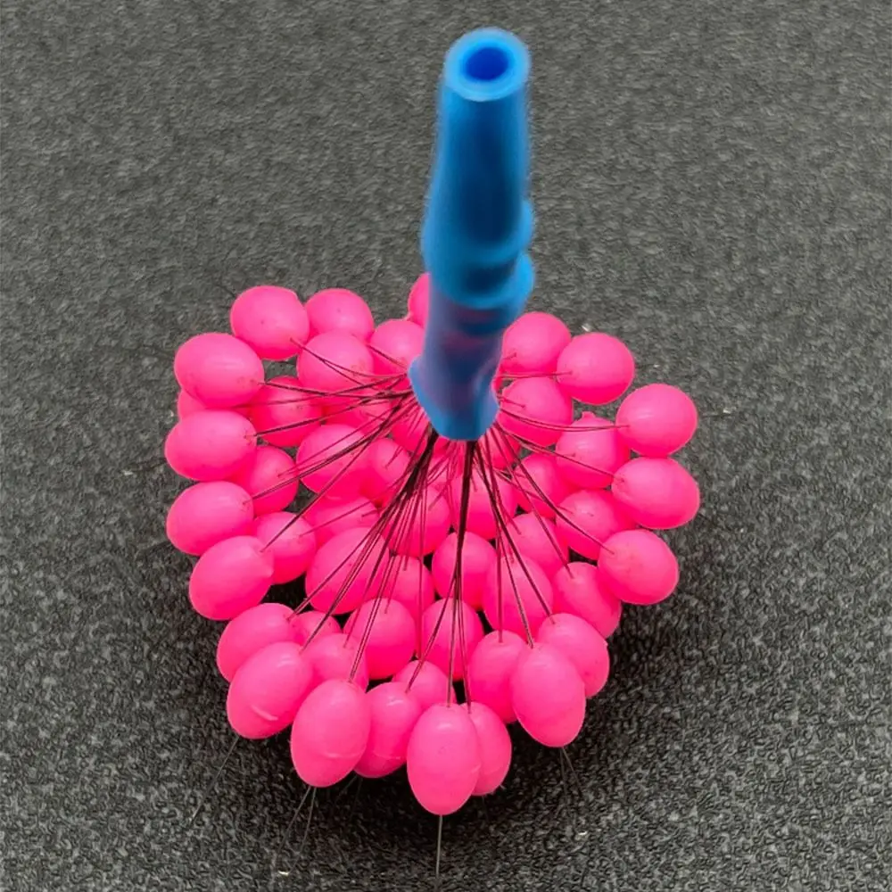 50pcs/lot Float Transparent Rubber Stopper S L Fishing Bobber Stopper Float Cylindrical Space Bean Fish Line Accessories