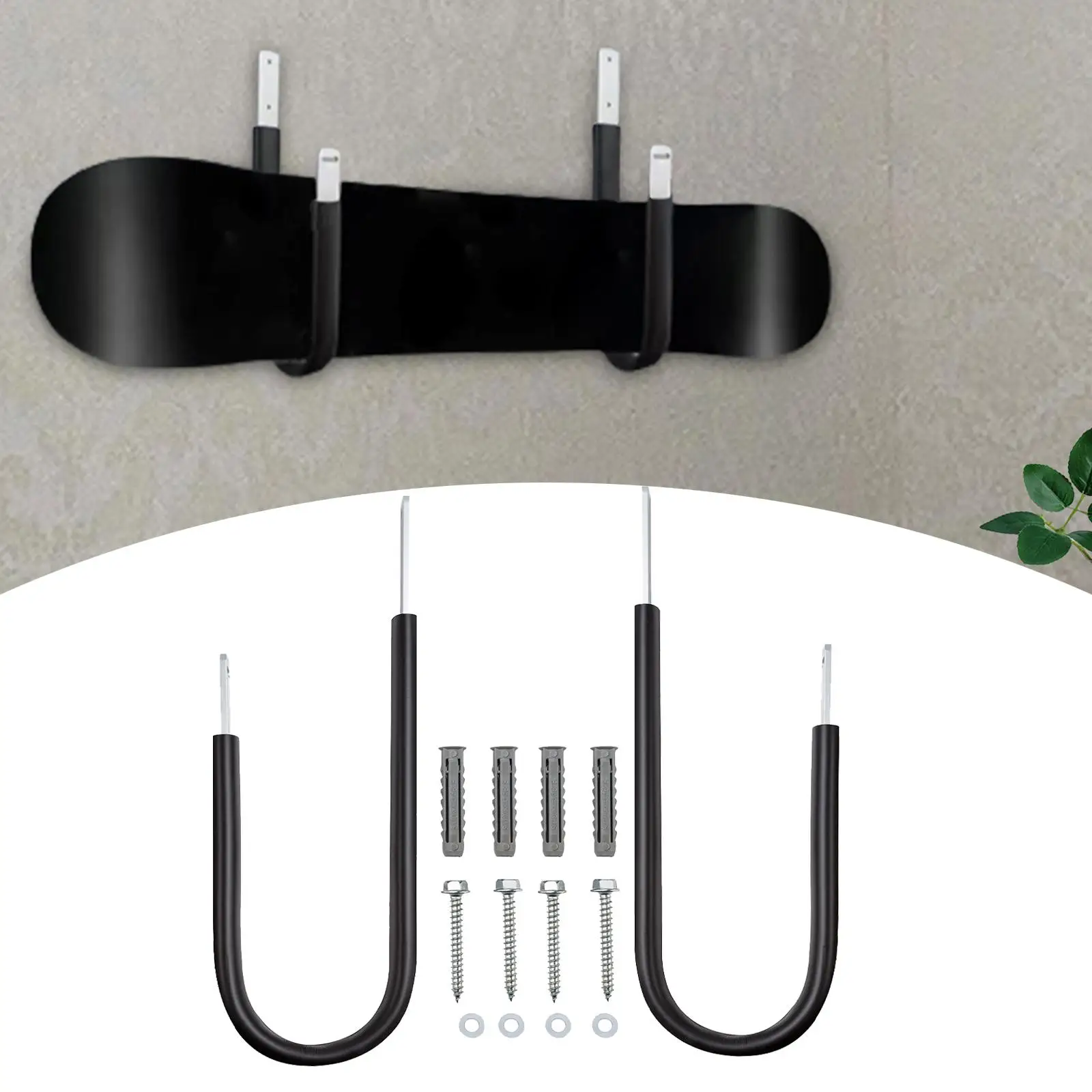 

2 Board Wall Mounts Wall Hangers for Windsurf Board Snowboard Holder