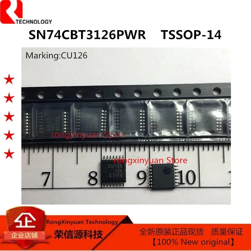 10 개/몫 새로운 정품 새로운 도착 스위치 SN74CBT3126PWR: CU126 TSSOP14 SN74CBT3126PW 74CBT3126PW SN74CBT3126 쿼드