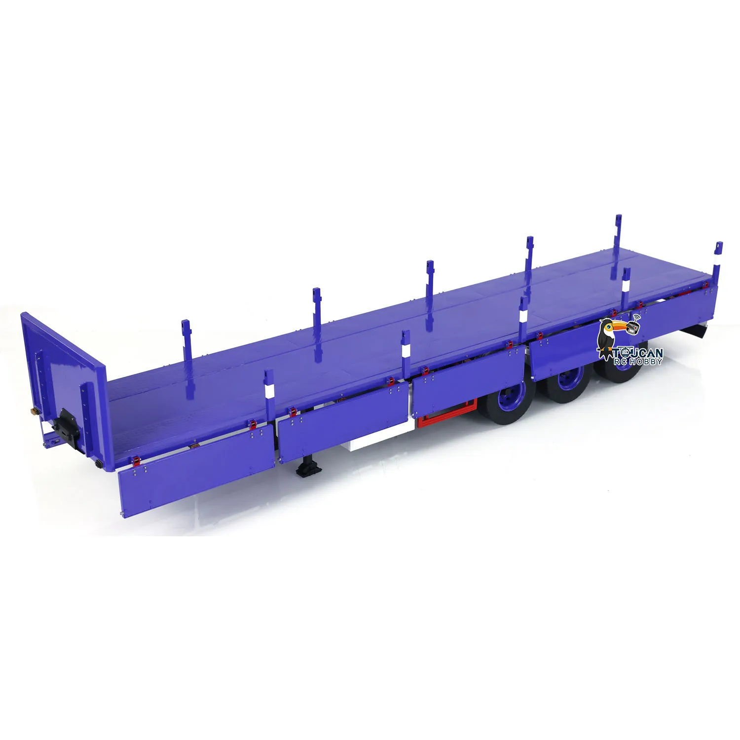 1/14 Metal RC Semi Trailer 3 Axles Spare Parts for Remote Control Tractor Truck Car RC Dump Trucks Accessories Vehicle Boys Toys