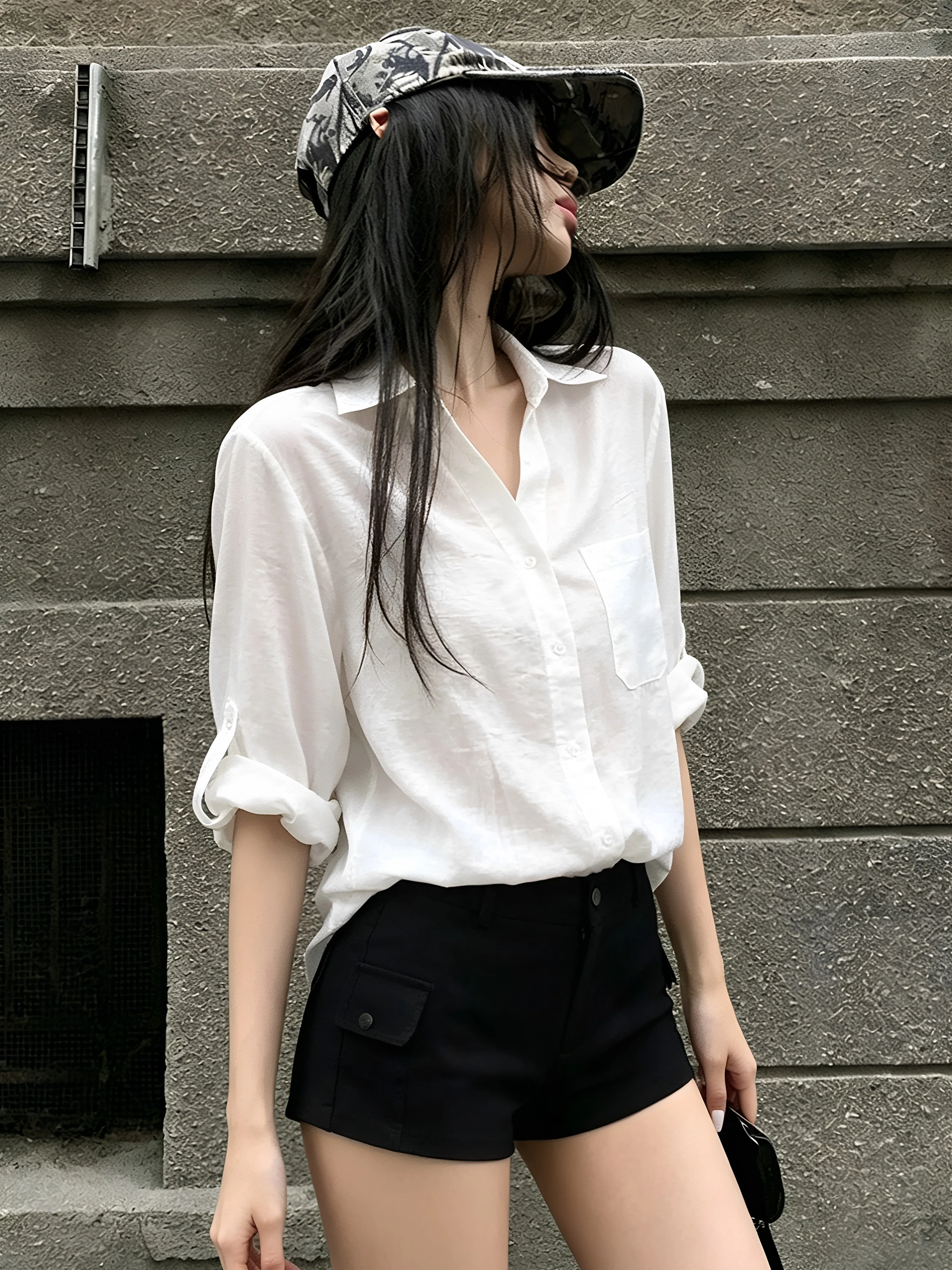 Slimming Long Sleeve White Collar Single Button Women's Shirt Commute Fashionable Business Casual Style Autumn 2026