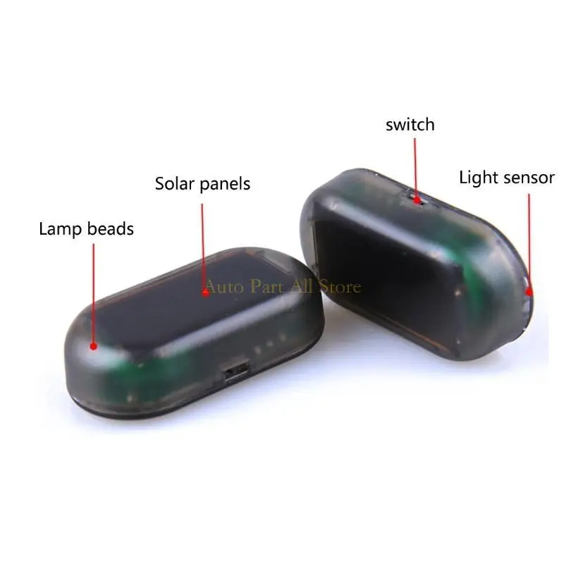 

J0MA Solar Power Alarm Lamp Security System Dashboard Warning Theft Light