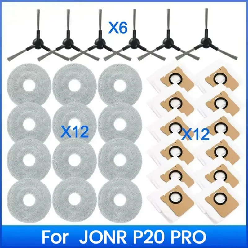 

A60T Effortless Side Brush Mop Cloth Dust Bag Forjonr P20 PRO Spare Parts Accessories Consumables