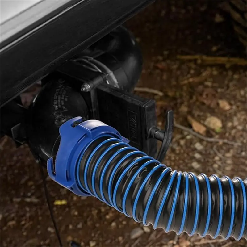 Classic-Sewer Hose Kit 3-Foot-Wastewater Discharge Hose Wrench And Gloves For RV For Campers And Travel Trailers