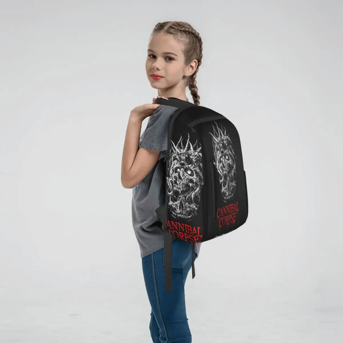 Cannibal Corpse Metal Skateboard (9) Backpack Large Capacity Boys Girls BookBag School Bag Shoulder Bags for Men Women