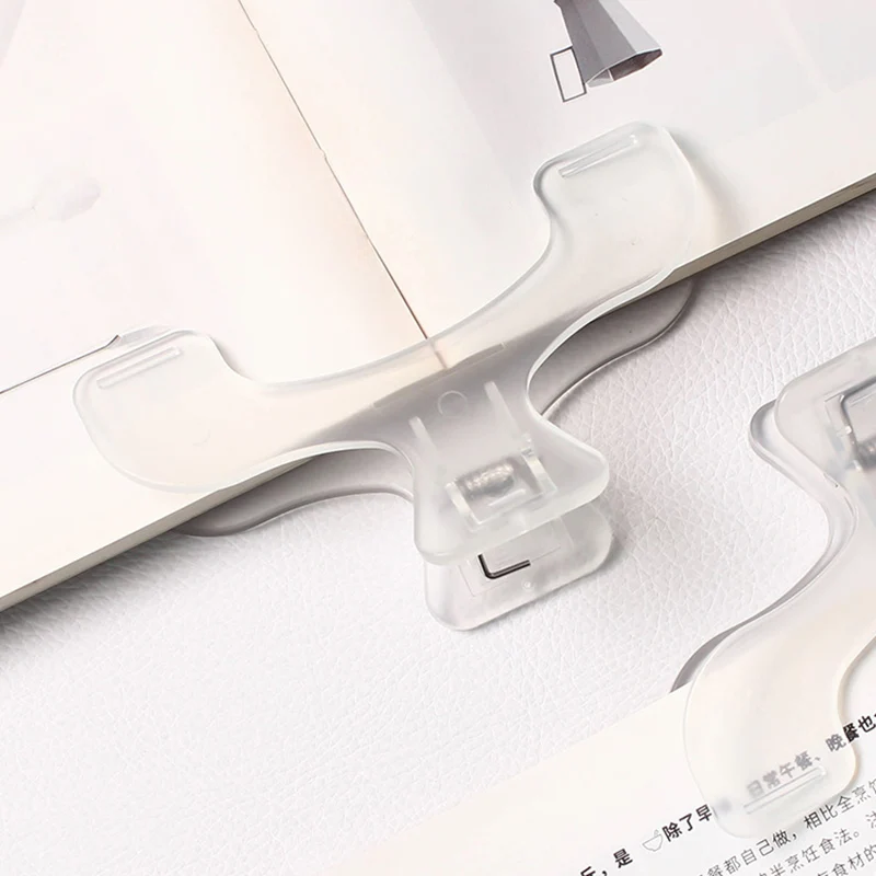 Transparent acrylic plastic book clip, simple reading aid, fixed book holder ,niche design practical note holder