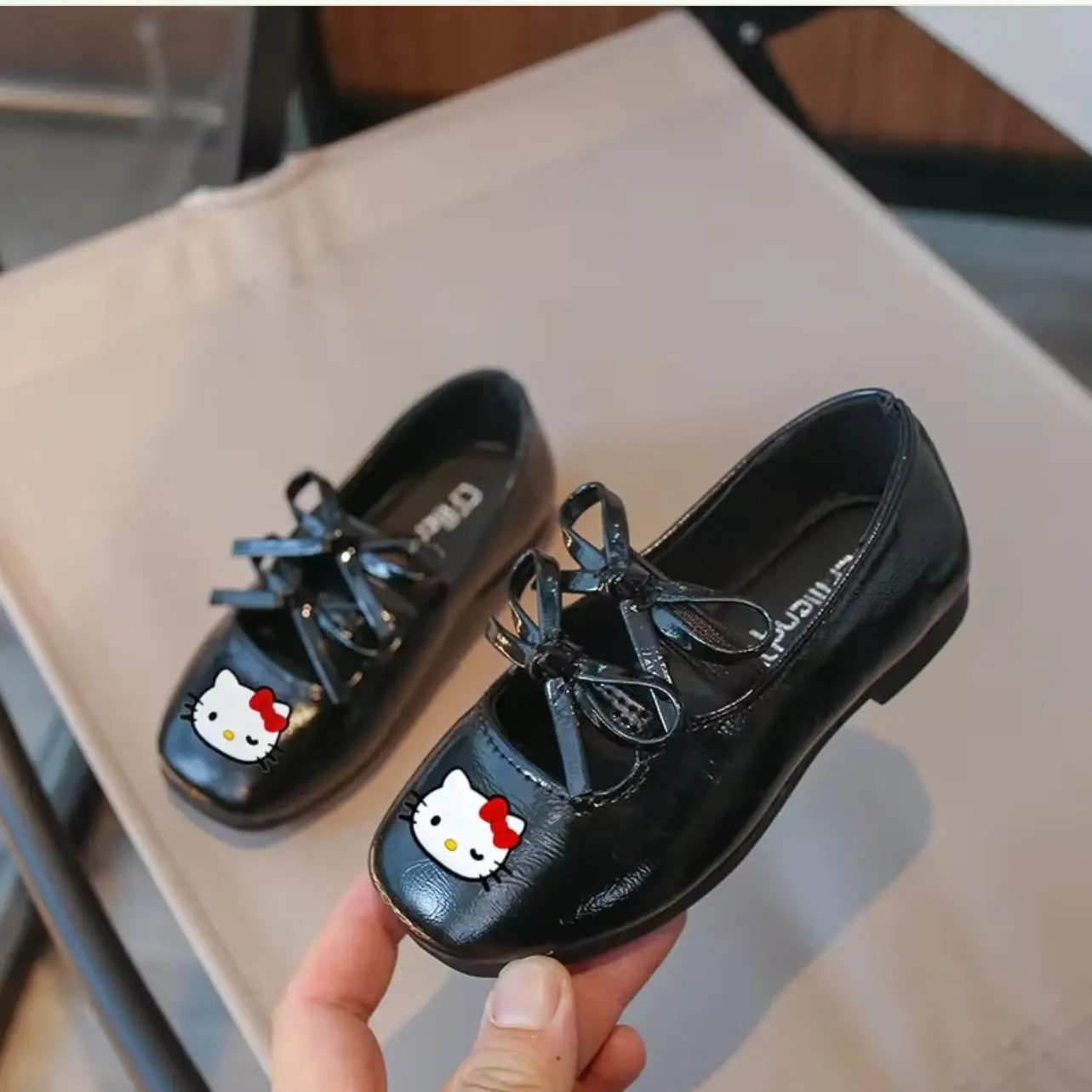 

Весенне-летние сандалии hello kitty, модная повседневная обувь с бантом, танцевальная обувь Sanrio, обувь принцессы для маленьких девочек, обувь для малышей