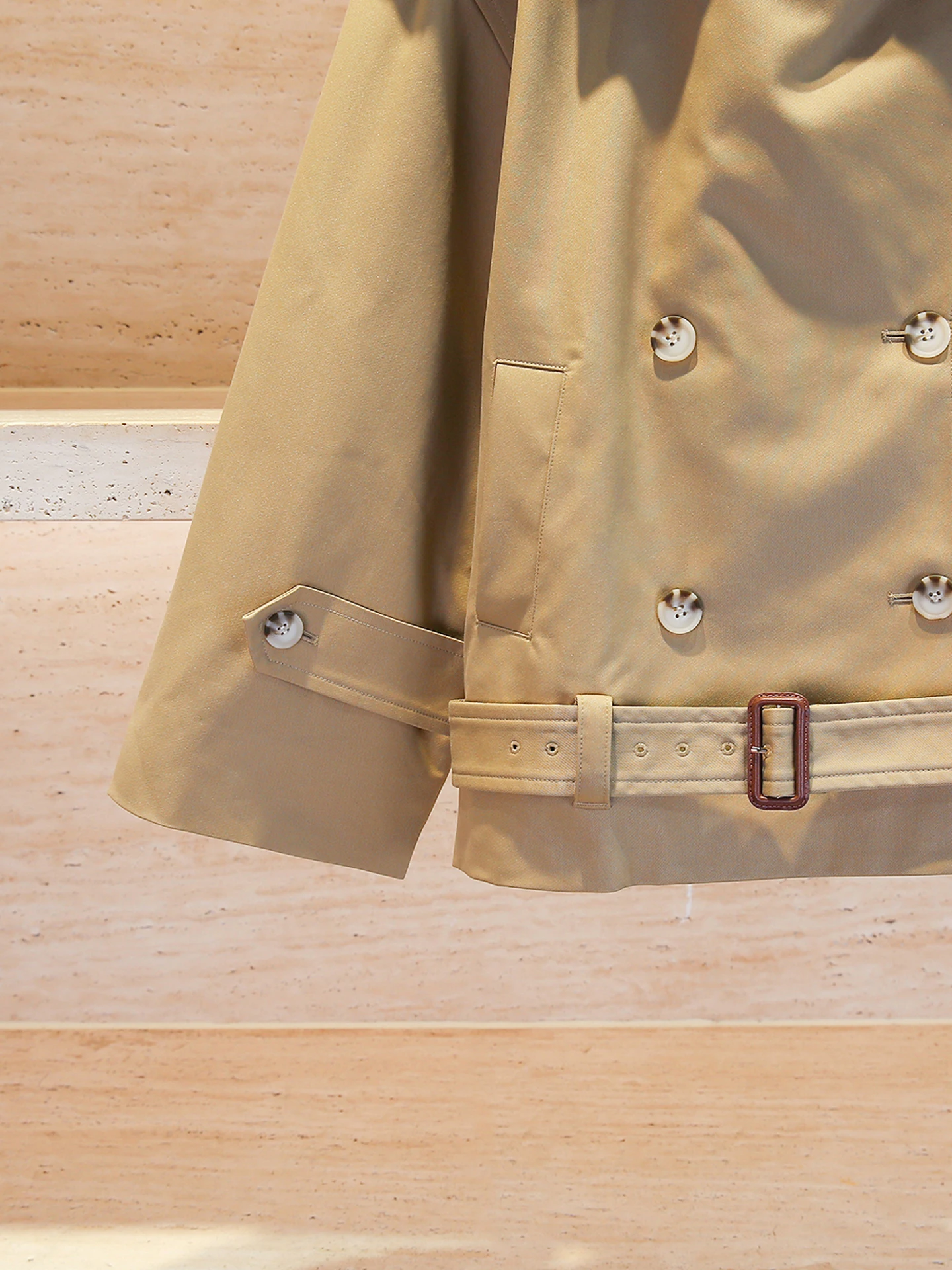 ملابس عمل نسائية راقية ذات صدر مزدوج Sle Jaet لخريف 2025 ملابس خارجية ريترو Utili Faion SP Home South Oil #4