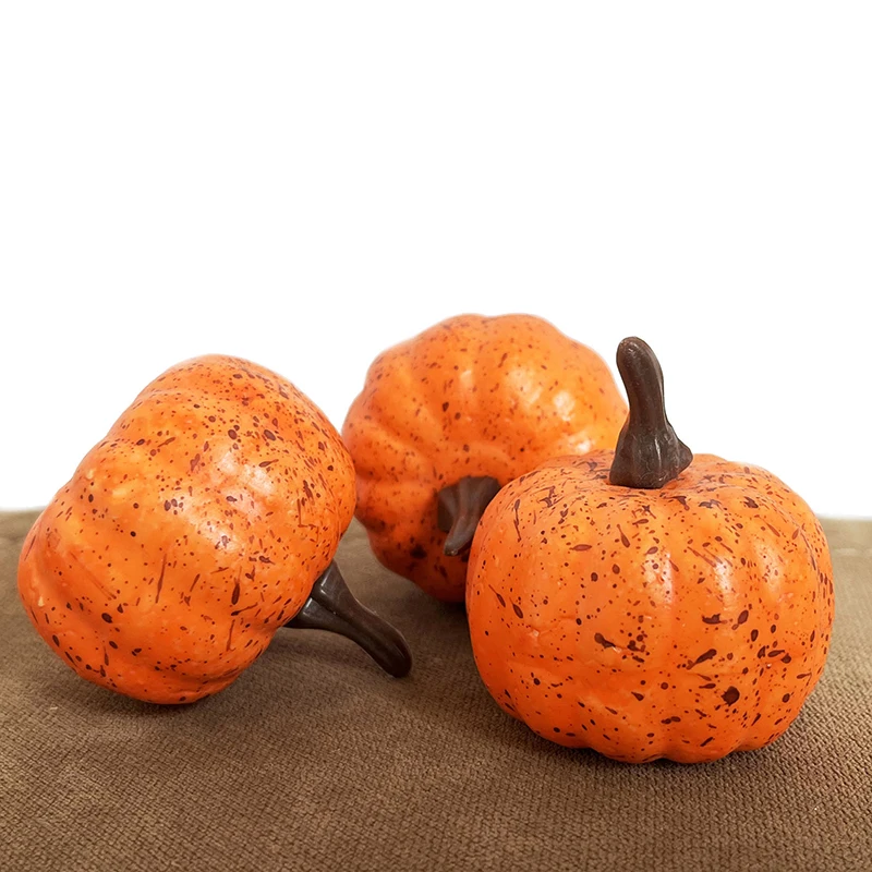 Simulation 4.5cm Small Pumpkin Decorations Halloween Christmas Home Party Desktop Layout Fruit Vegetable Crafts Photograph Prop