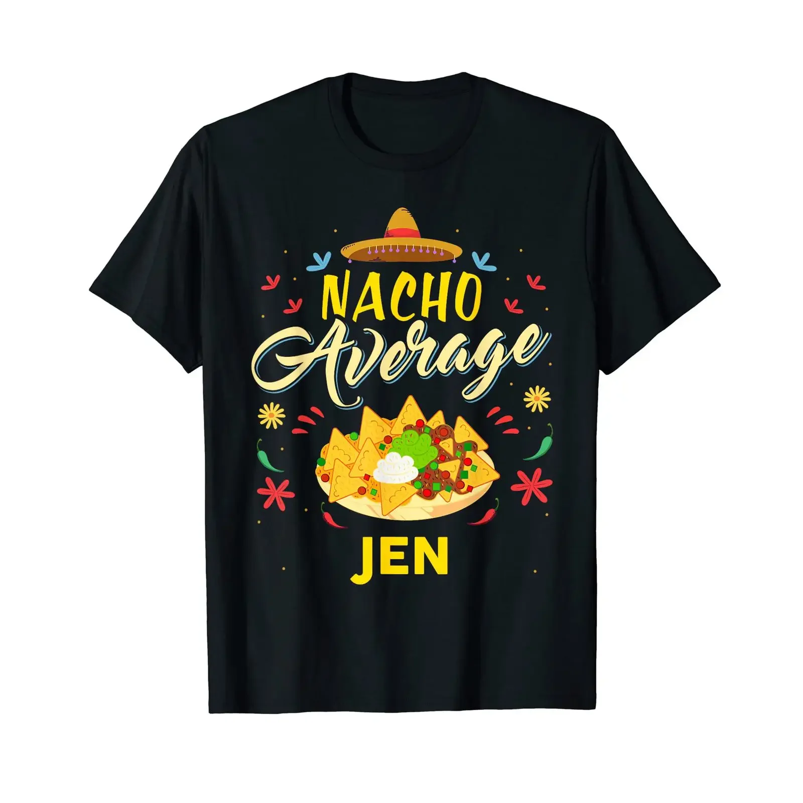 Nacho Average JEN T Shirt Name Jennifer vintage Washed Versatile Soft streetwear Top For Everyday Wear designer clothes