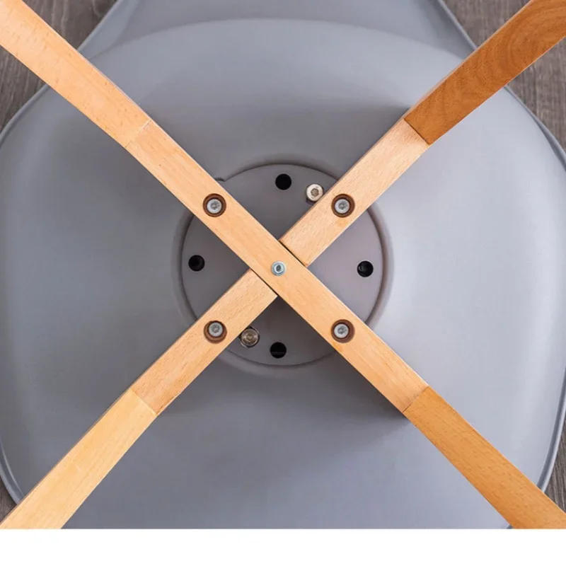 Home Nordic Dining Chairs Home Solid Wood Study Desk Chair Simple Bedroom Backrest Dressing Small Stool Dining Room Furniture