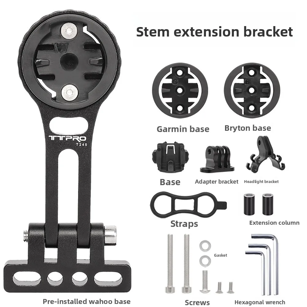 

Ttpro Durable Lightweight Bicycle Computer Mount CNC Aluminum Alloy Integrated Computer Extension Multifunctional Bike Computer