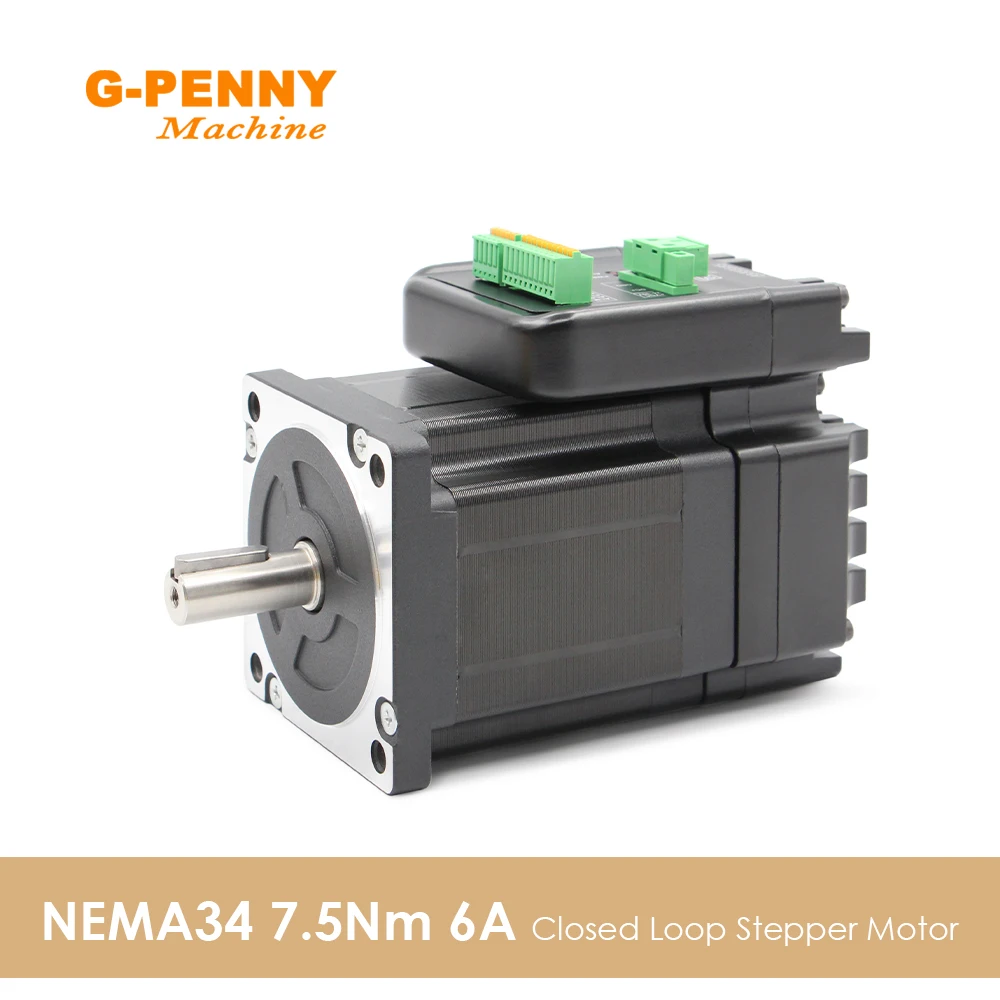 G-PENNY Nema34 6A 7.5N.m Closed loop Stepper servo motor with driver Servo-stepper motor & drive Hybrid