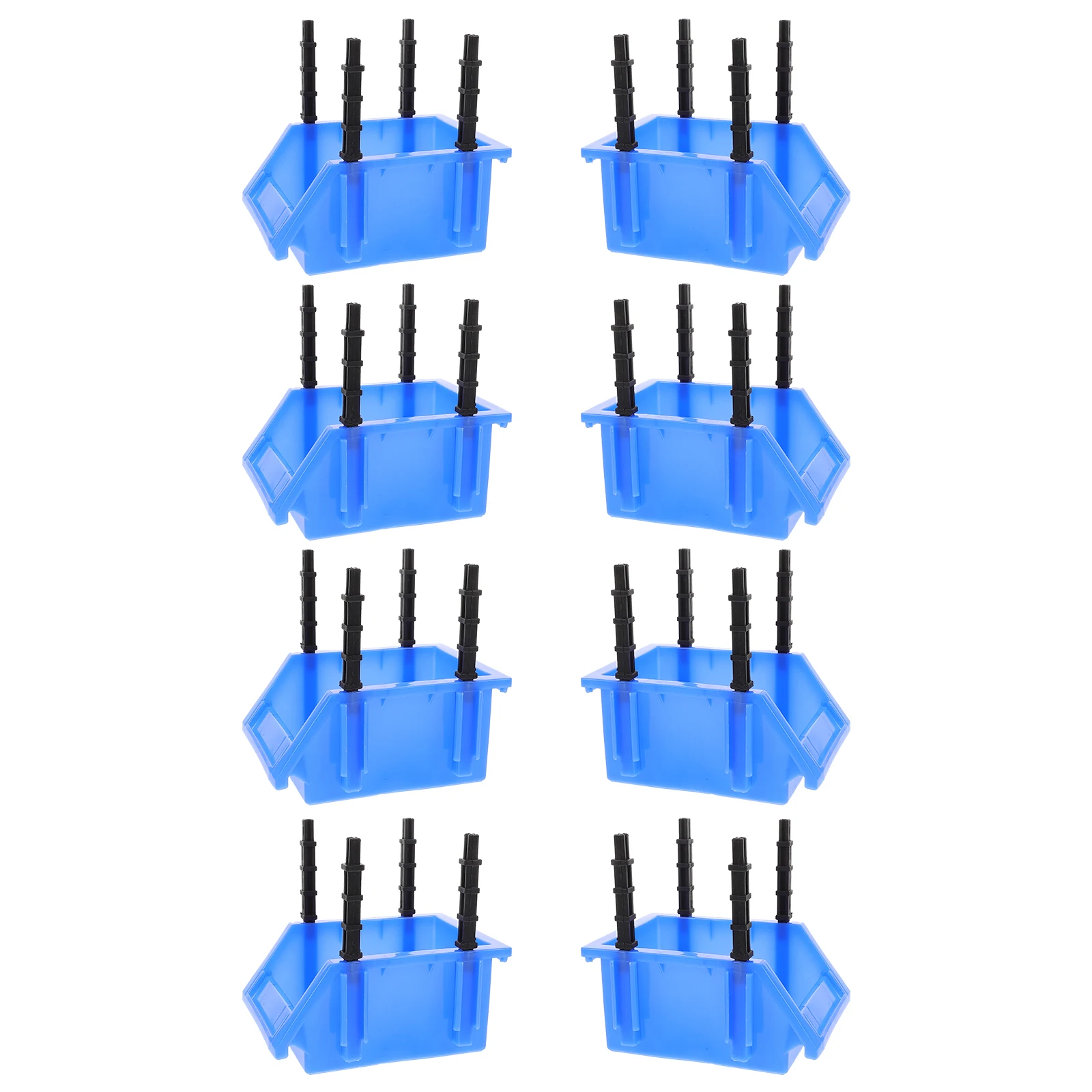 

8pcs Screw Boxes Durable Parts Bins Tool Storage Case ganizer Tool Storage Case Hardware Inclined Mouth Box Small