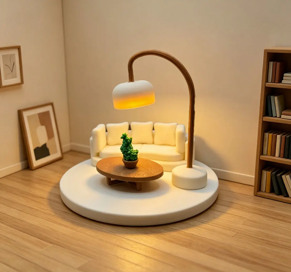 

Cream Style Mini Sofa Set,1/12 Scale Dollhouse Furniture,Cute Pretend Play Toy,Miniature Home Decor Ornament for Dollhouse Scene