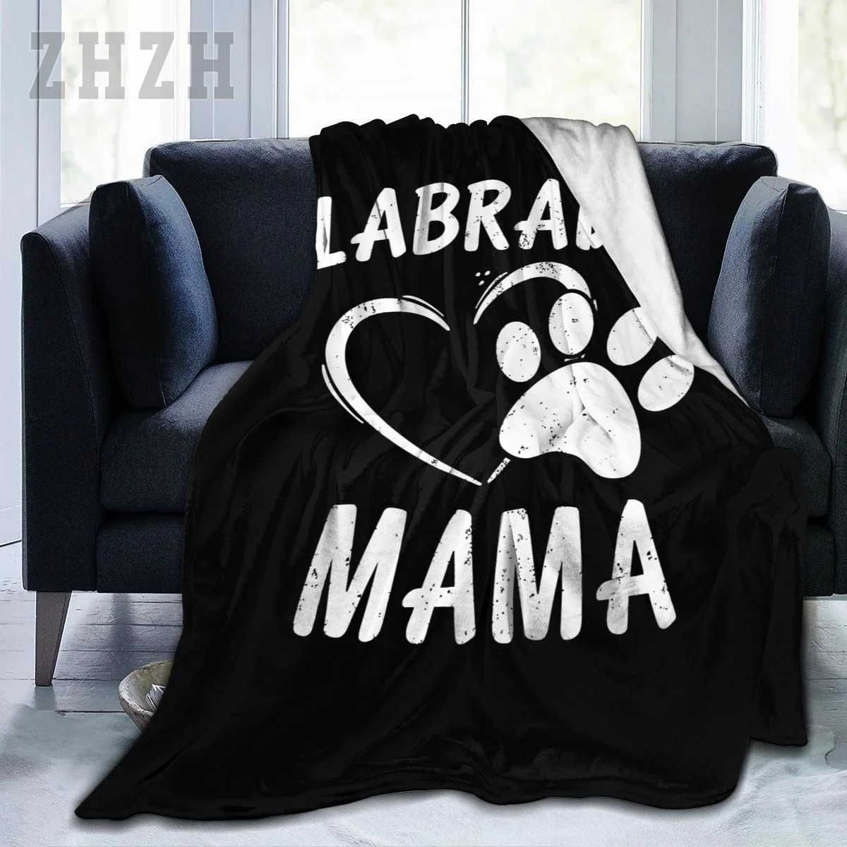 Blanket Labrador Retriever Mama Gift Black Golden Lab Mom Apparel Dog Owner Flannel Multifunction Camping Sofa Cover Keep Warm