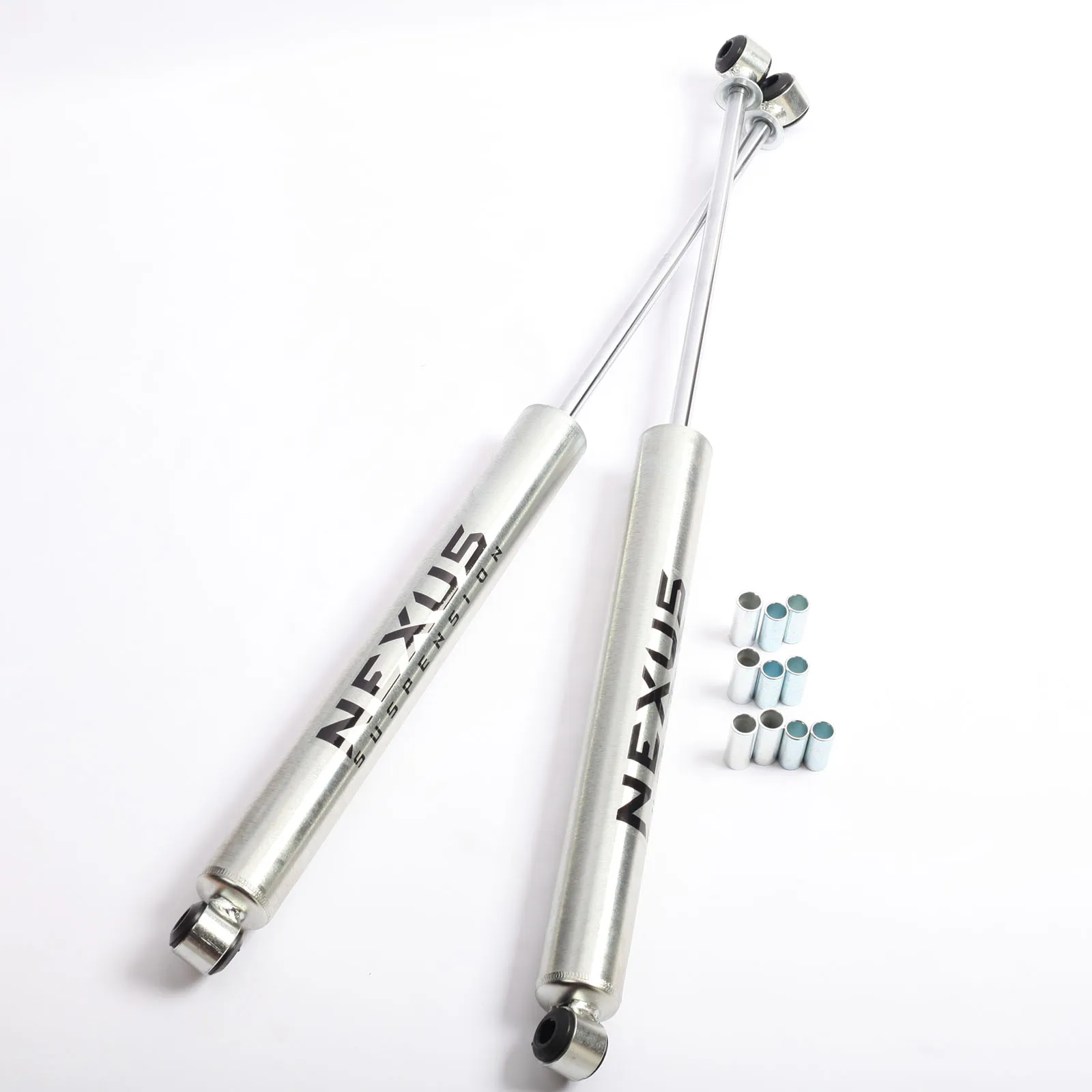 NEXUS SUSPENSION 4 Inch Lift Front and Rear Shock Absorber for Jeep Wrangler YJ 1987-1996 Zinc Plated Coating,Pair Pack