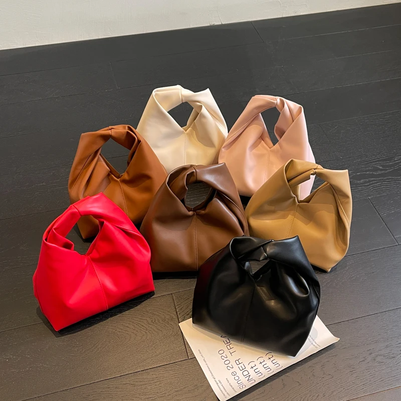 Small PU Leather Shoulder Bucket Bag for Women﻿