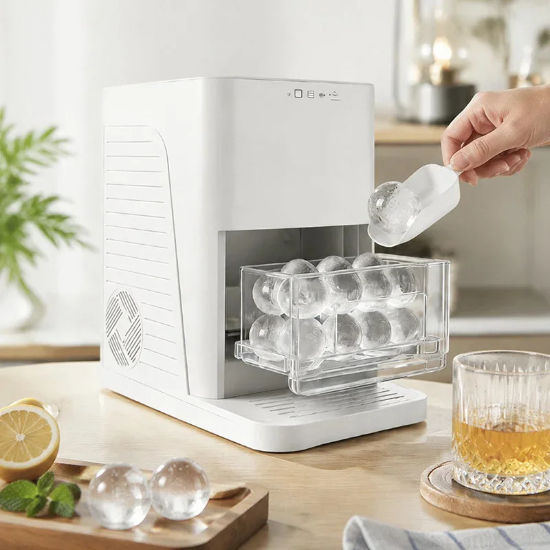 YH1509 Spherical Ice Maker, 15KG/24H Ice Cube Maker, Ice Maker Specifically Designed for Whiskey Bars