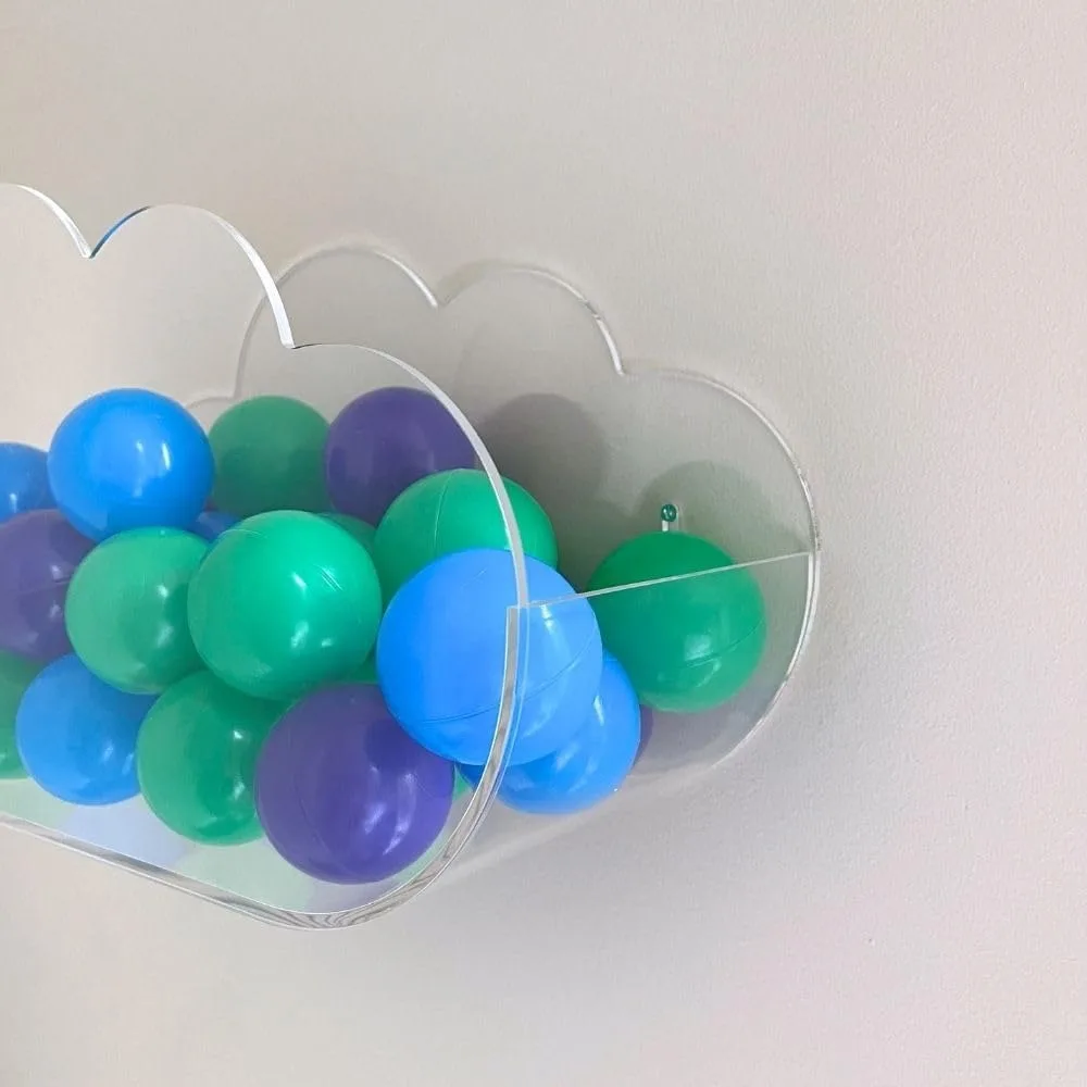 جيب عرض مثبت على الحائط من الأكريليك - منظم تخزين شفاف لحضانات الأطفال وغرف نوم الأطفال