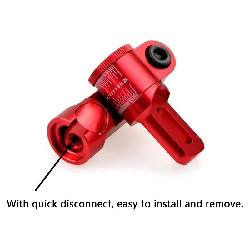 Single Side V‑Bar Stabilizer Mount Adjustable Aluminum Alloy Quick Disconnect Connector for Compound Bow Shooting Accessories