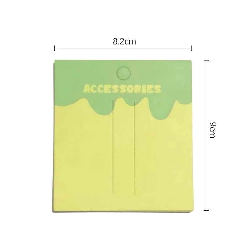 50Pcs Colour Hangable Hair Clip Paper Cards Hairpin Tag Holder DIY Display Cardboard Hair Accessories Packaging Card Tags