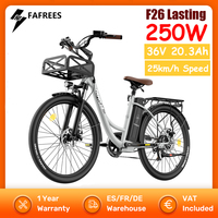 Fafrees F26 Lasting Electric Bicycle 250W 36V 20.3Ah Electric Bike 25km/h Speed 80-140km Range  26inch Tires City E-bike​ LCD