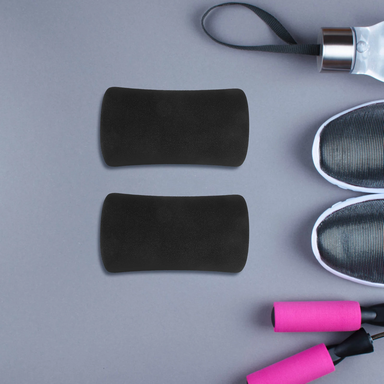 

6pcs Sit-Up Board Replacement Pads Exercise Equipment Foot Roller Cover Gym Leg Extension Machine Foam Sleeve Cushion For