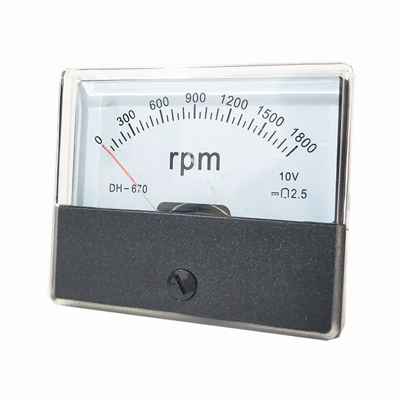 DH670 rpm meter speed counter DC tachometer for frequency converter inverter1800 rpm dc10v DH-670 panel meter