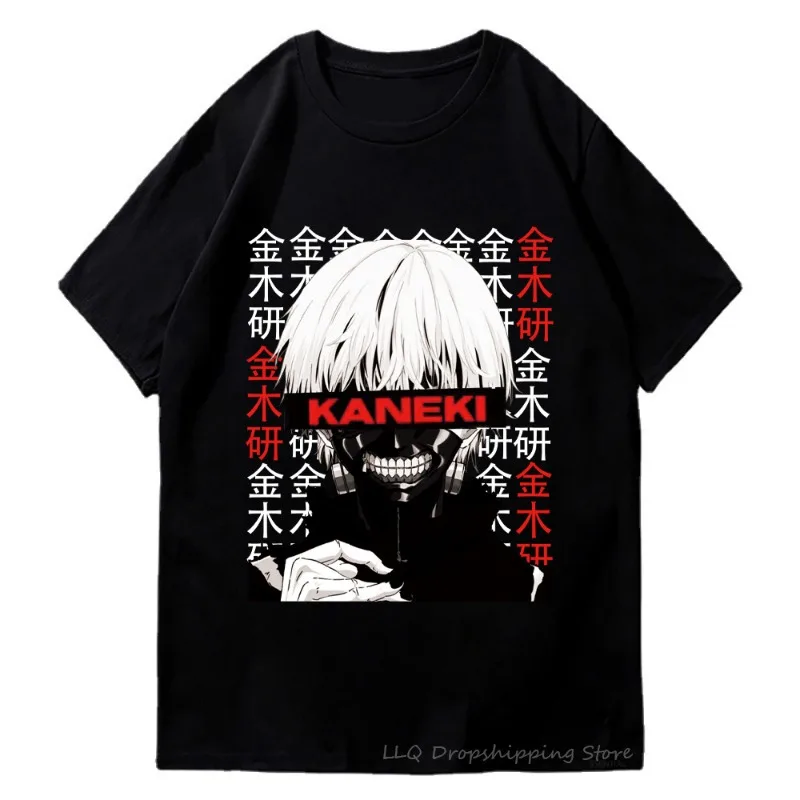 

Tokyo Ghoul Anime T-shirt Kaneki Ken JUZO SUZUYA Men's and Women's Casual Round Neck Short-sleeved Sports Top