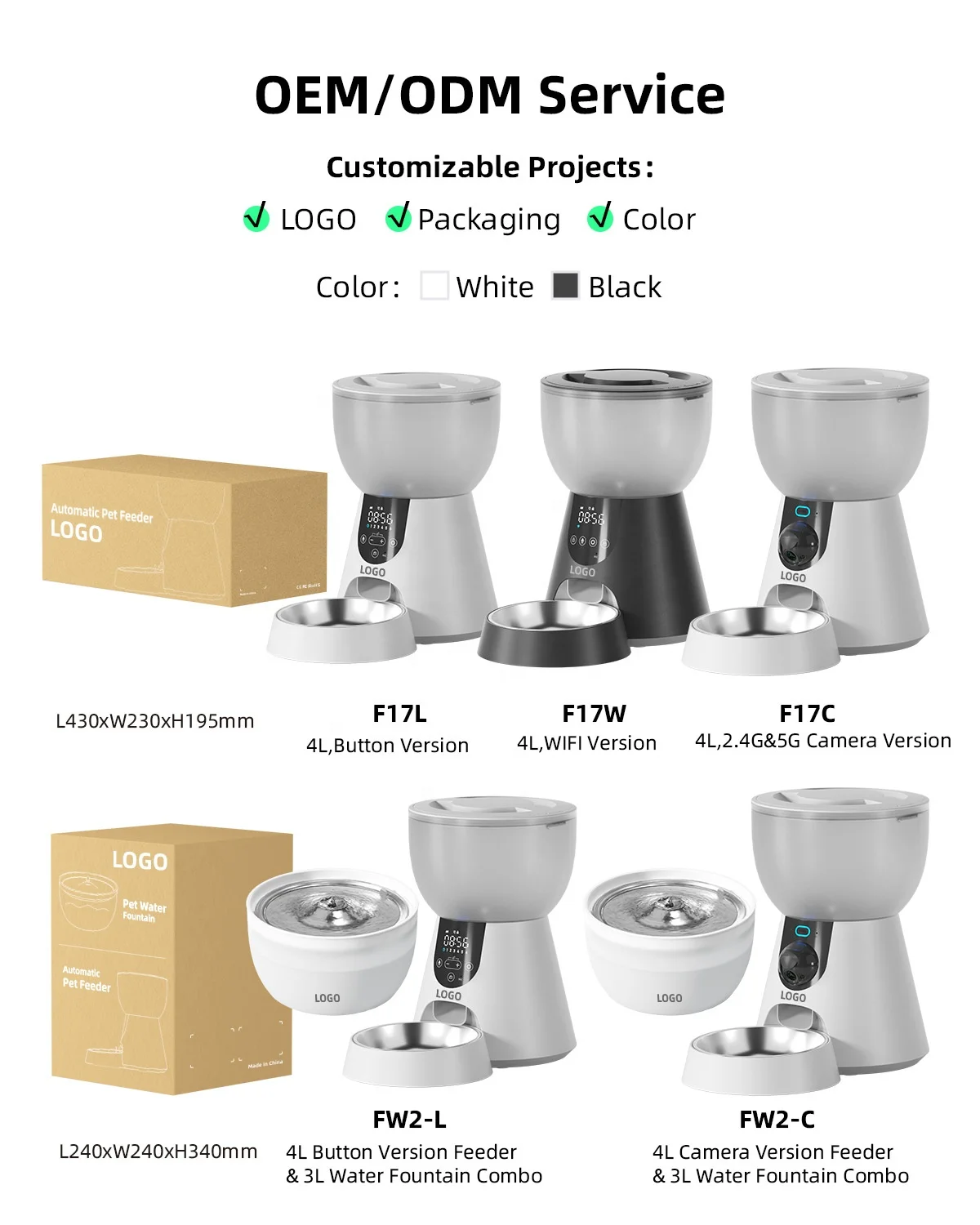 Luxury App Control Camera Smart Timer Wifi Automatic Cat Feeder Pet Feeder Camera for Cats Dogs