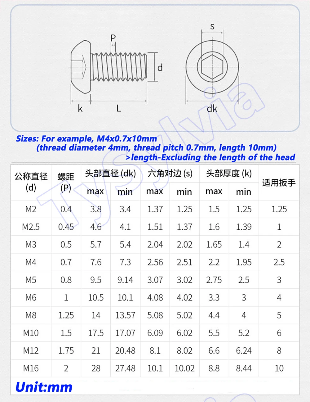 M2 to M8 Button Head Hex-Drive Screws TA2 Titanium Alloy Hex Socket Rounded Head Screw Hexagon Allen Bolt Bicycle Motorcycle