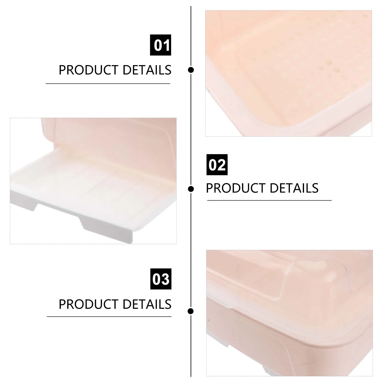 

Plastic Kitchen Storage Dish Rack Bowl Drain Case Utensils Drying Transparent Cover Hygienic Tidy Chopsticks Spoon Fork