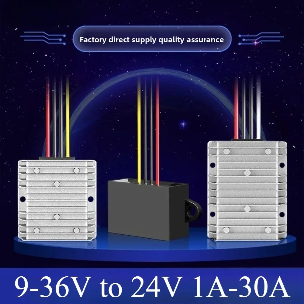 

9 В-36 В до 24 В 1A-30A Повышающий понижающий преобразователь Boost Buck 12 В 24 В постоянного тока Автоматический регулятор напряжения 24 В Стабилизатор напряжения