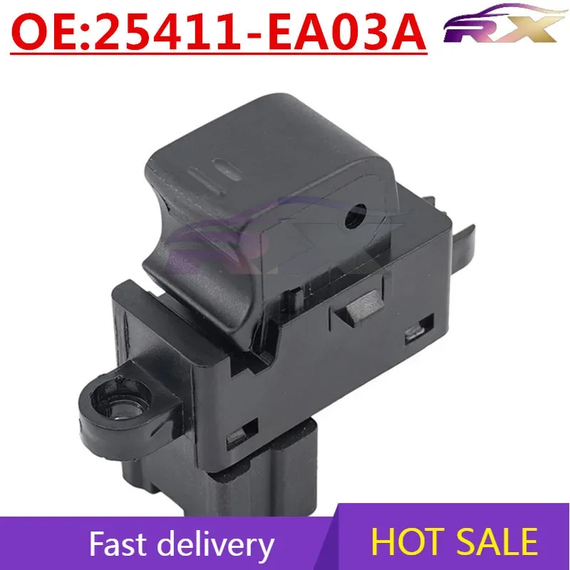 

Новый: 25411-EA03A — Подходит для Nissan Teana, Qashqai — Переключатель стеклоподъемника, электрический, одинарный