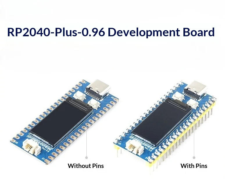 Rp2040 0.96 Lcd Development Board with Pin Header Compatible with Raspberry Pi Pico