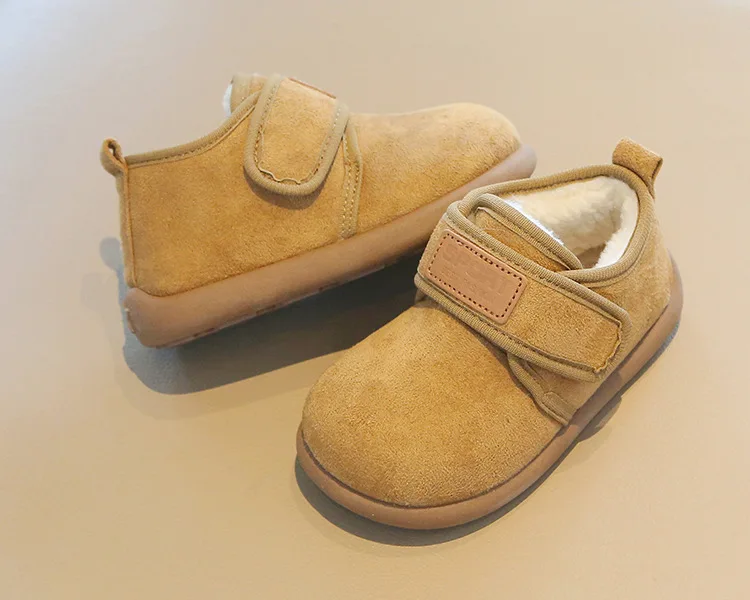 Winter-Fleece-Winterstiefel für Jungen und Mädchen, warm, rutschfest, mit weicher Sohle, Baumwollstiefel, leichte, bequeme Slip-on-Freizeitschuhe für Kinder. – Detail 4