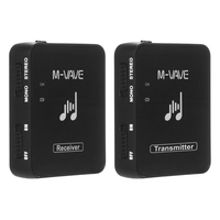 M-VAVE WP-10 2.4GHz Wireless Earphone Monitor Transmission System Rechargeable Transmitter & Receiver Stereo Mono Recording