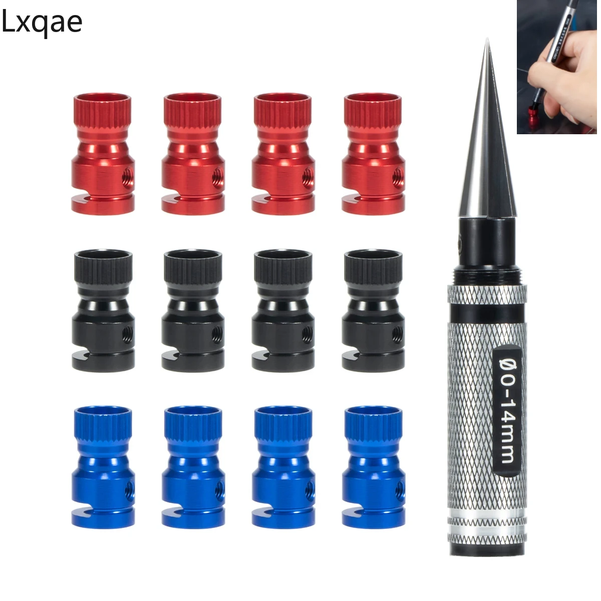 RC Car Magnetic Body Post Holes Marker Kit 0-14mm Reamer for Lexan Polycarbonate Body Drilling Hole Cut Trim Tools